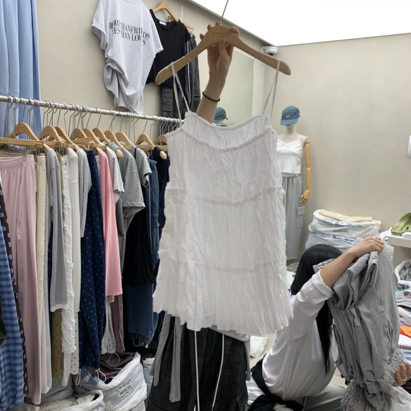 BREEZE東大門實拍韓國女裝新品熱賣休閑吊帶背心不含內搭BREEZE吊帶/背心圖色1
