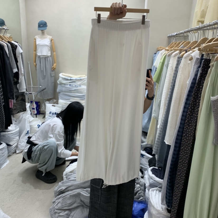 BREEZE韓國直郵女裝新品人氣26夏季熱賣職業休閑褲孔眼提花BREEZE休閑褲圖色1