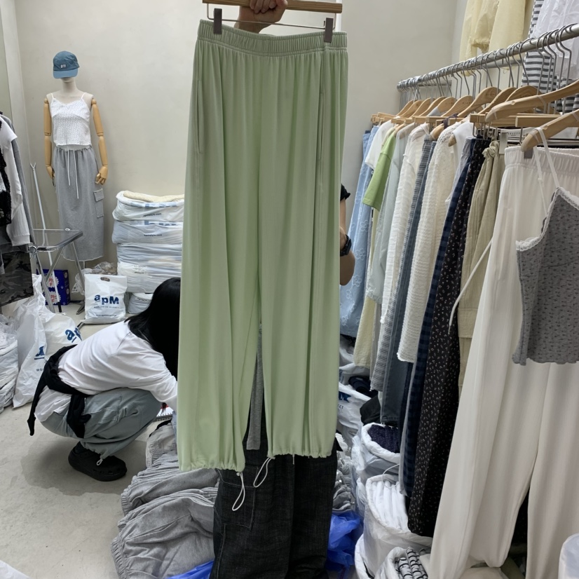 BREEZE韓國直郵女裝新品人氣26夏季熱賣職業休閑褲孔眼提花BREEZE休閑褲圖色2
