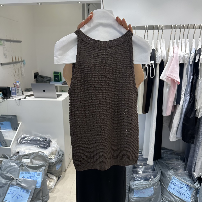 RICH SISTER韓國直郵實拍女士新款推薦休閑職業吊帶背心RICH SISTER吊帶/背心