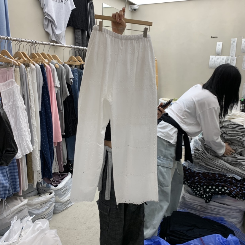 BREEZE韓國東大門代購女裝新品人氣26夏季時尚休閑褲蕾絲BREEZE休閑褲