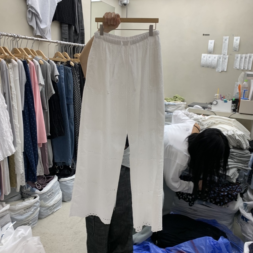 BREEZE韓國東大門代購女裝新品人氣26夏季時尚休閑褲蕾絲BREEZE休閑褲圖色1