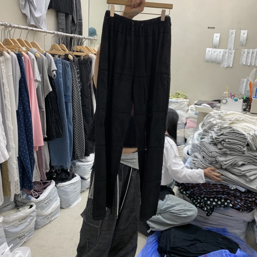 BREEZE韓國東大門代購女裝新品人氣26夏季時尚休閑褲蕾絲BREEZE休閑褲圖色2