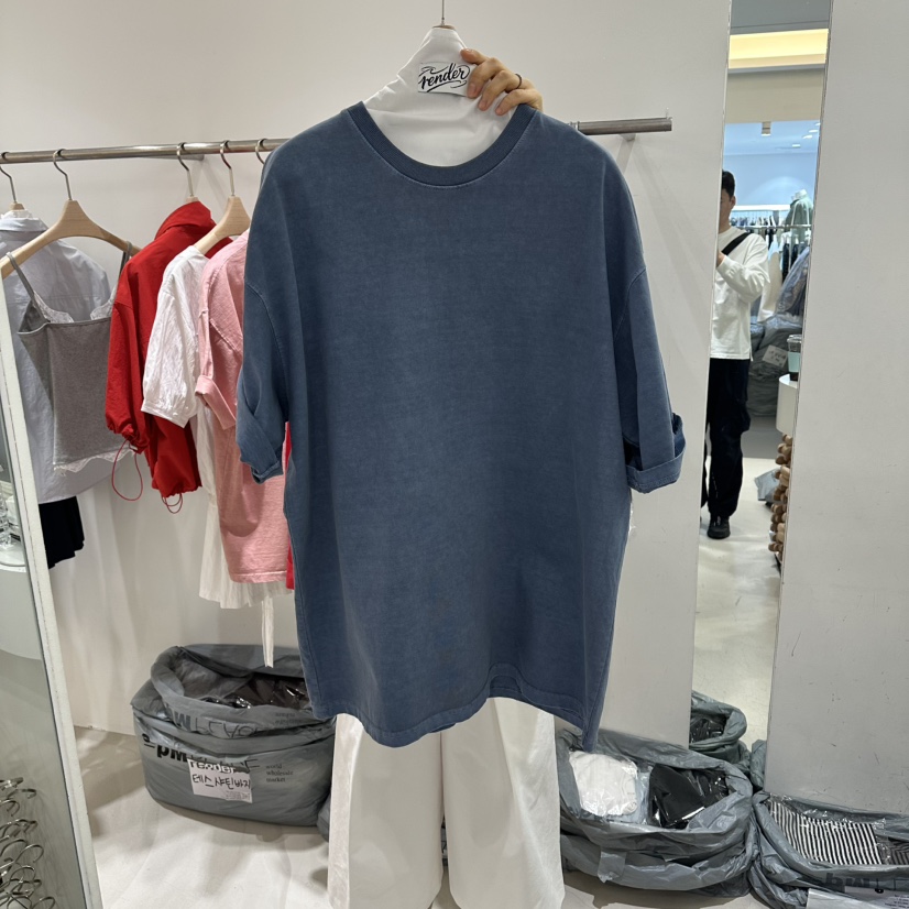 RENDER韓國代購女裝新品推薦時尚26春夏職業熱賣人氣休閑T恤RENDERT恤圖色2