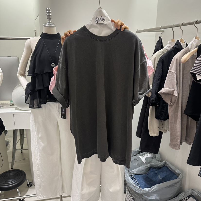 RENDER韓國代購女裝新品推薦時尚26春夏職業熱賣人氣休閑T恤RENDERT恤圖色6