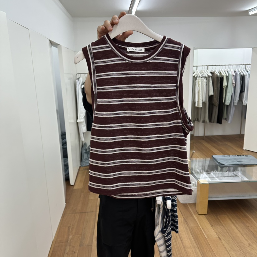 MYNAMEIS/AIME HOPE MAKE韓國東大門直郵女士新品26夏季吊帶背心MYNAMEIS/AIME HOPE MAKE吊帶/背心圖色1