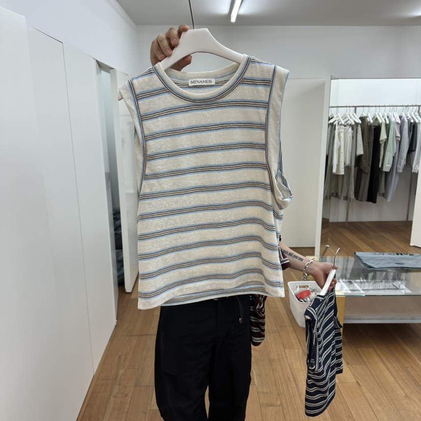 MYNAMEIS/AIME HOPE MAKE韓國東大門直郵女士新品26夏季吊帶背心MYNAMEIS/AIME HOPE MAKE吊帶/背心圖色2
