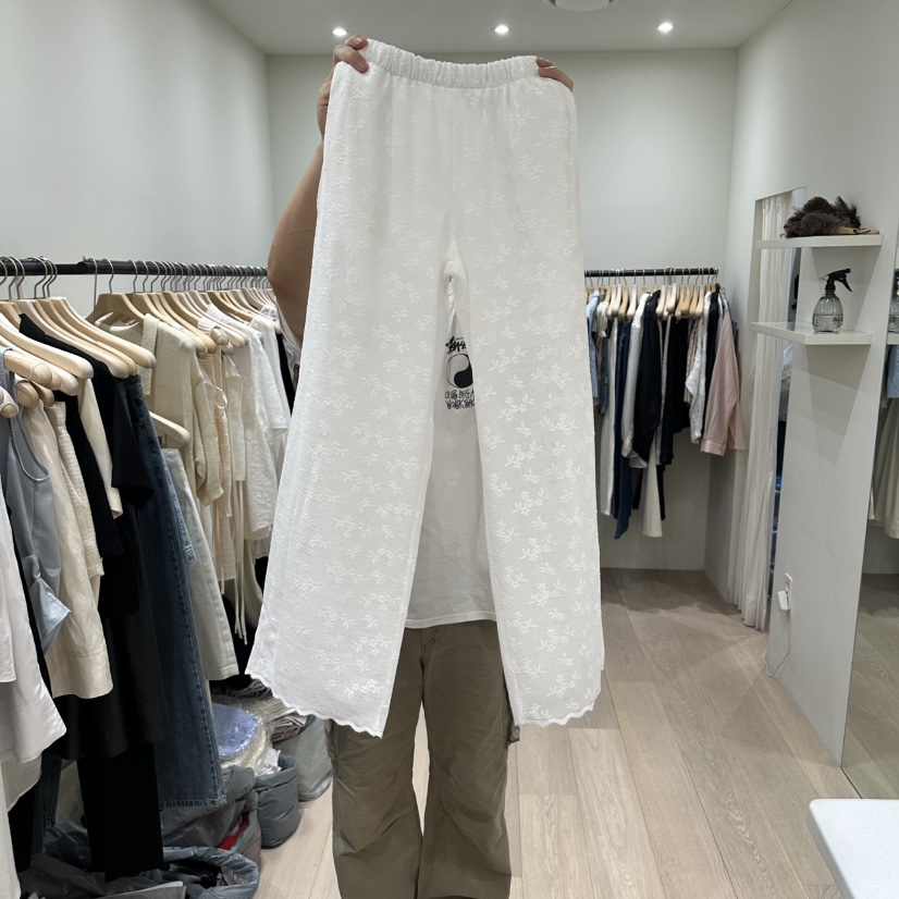 NOTTINGHAM/AVECNOUS/MODEST韓國東大門代購女裝新品人氣休閑褲鉤針編織NOTTINGHAM/AVECNOUS/MODEST休閑褲
