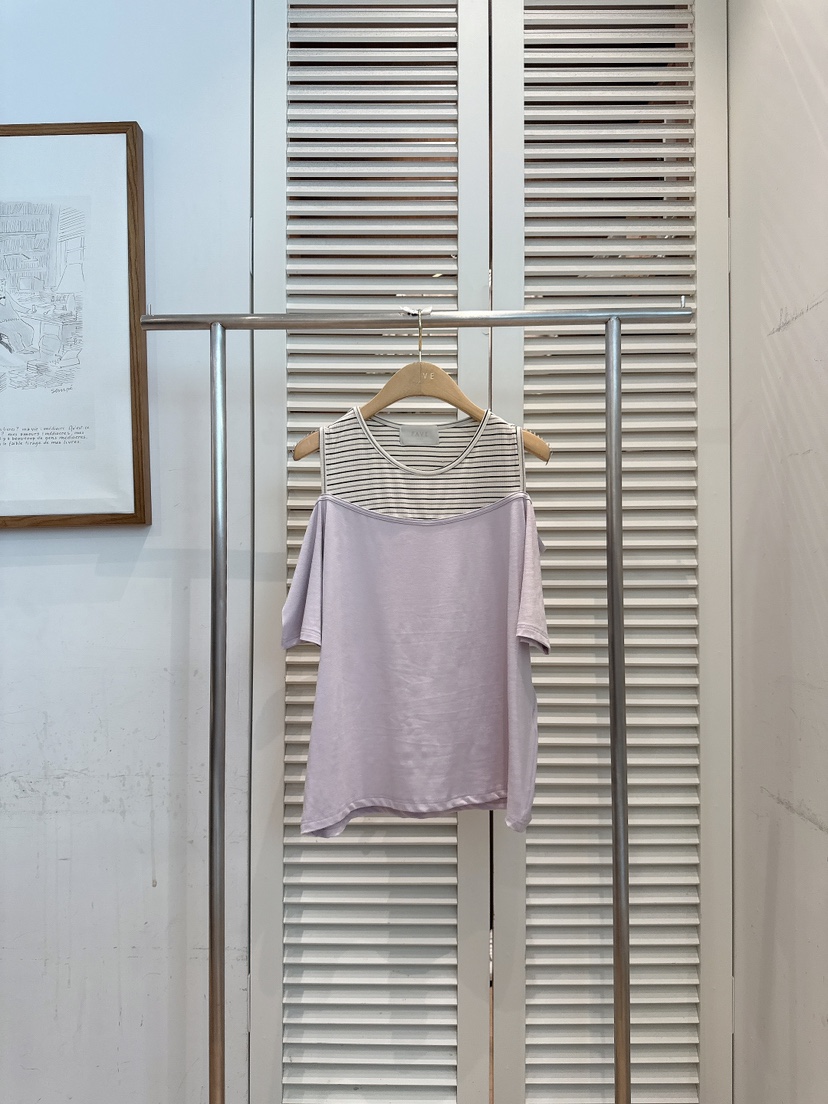 FAVE-L韓國代購女裝新品26春夏熱賣休閑人氣時尚26夏季T恤FAVE-LT恤圖色2