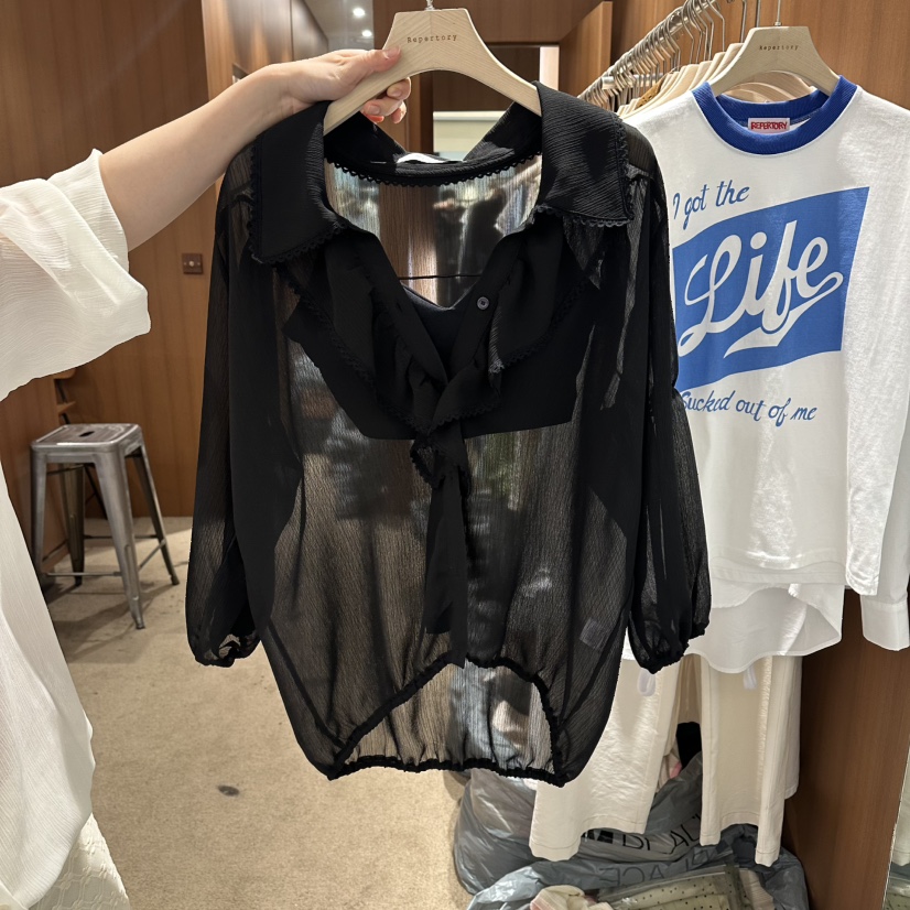 REPERTORY東大門實拍韓國女士新款推薦職業人氣襯衫蕾絲衫REPERTORY襯衫/蕾絲衫圖色2