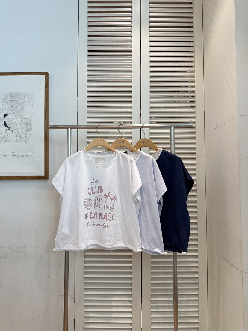 FAVE-L韓國直郵女裝新品職業26夏季熱賣26春夏人氣時尚T恤FAVE-LT恤