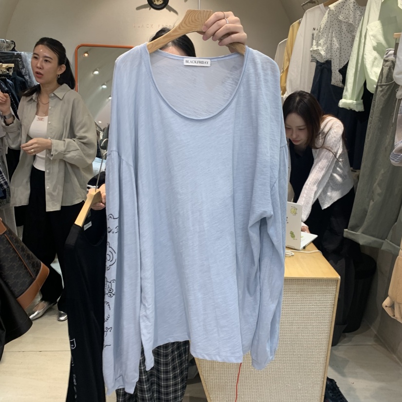 BLACKFRIDAY韓國東大門直郵女士新品職業推薦熱賣長袖T恤BLACK FRIDAY長袖T恤圖色2