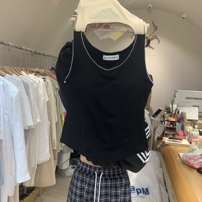BLACKFRIDAY韓國代購女士新款人氣時尚推薦熱賣26夏季吊帶背心BLACK FRIDAY吊帶/背心圖色3