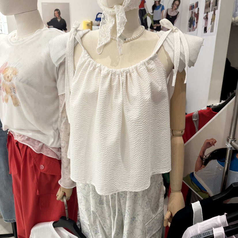 ARTE STUDIO/ATTENTION EDITORIAL韓國直郵實拍女士新品職業吊帶背心絲帶ARTE Studio吊帶/背心圖色2