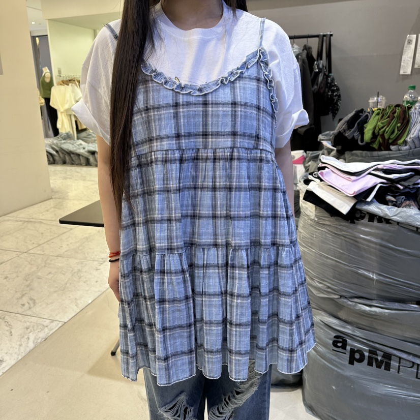 CREDITO韓國直郵女裝新品26春夏26夏季時尚連衣裙不含內搭CREDITO連衣裙圖色1