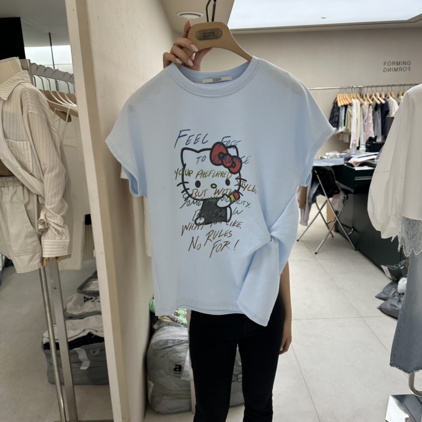 FORMING-P韓國直郵女士新品休閑人氣推薦熱賣時尚26夏季T恤FORMING-PT恤圖色2