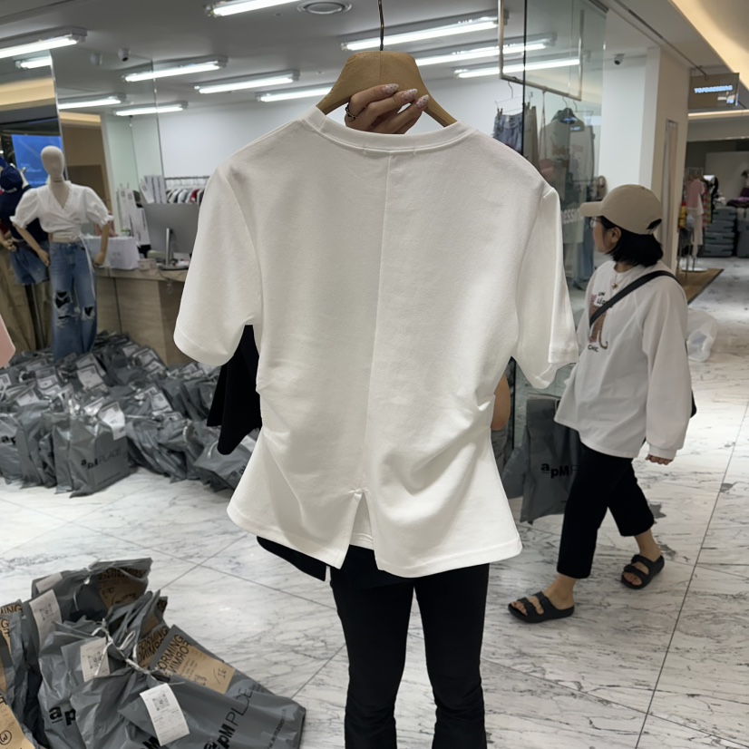 FORMING-P韓國直郵實拍女裝新款人氣26春夏26夏季T恤絲帶FORMING-PT恤