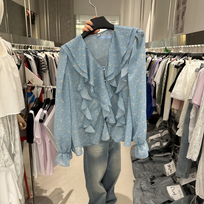 ARTE STUDIO/ATTENTION EDITORIAL東大門實拍韓國女士新品時尚襯衫蕾絲衫ARTE Studio襯衫/蕾絲衫圖色2