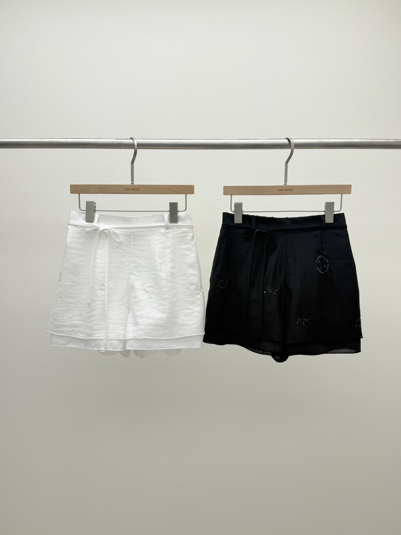ONE MONE韓國直郵女裝新款職業26春夏休閑時尚26夏季短褲ONE MONE短褲