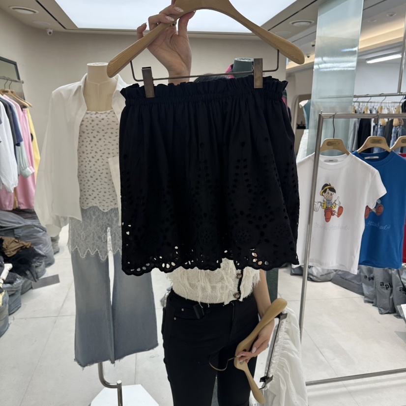 FORMING-P韓國東大門代購女裝新款休閑半身裙中短裙刺繡FORMING-P半身裙/中短裙圖色2