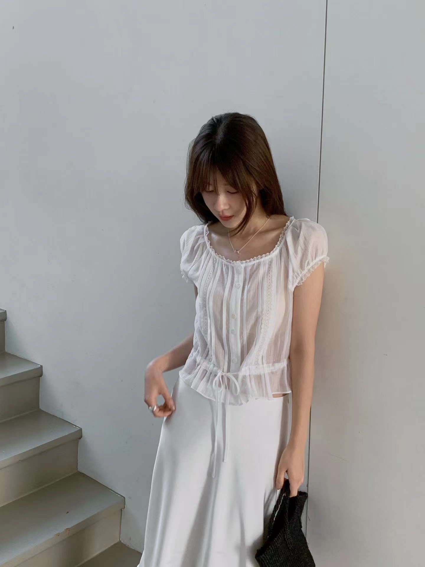 MIELLE-미엘르-OT韓國東大門代購女裝新款推薦襯衫蕾絲衫MIELLE-2件起襯衫/蕾絲衫