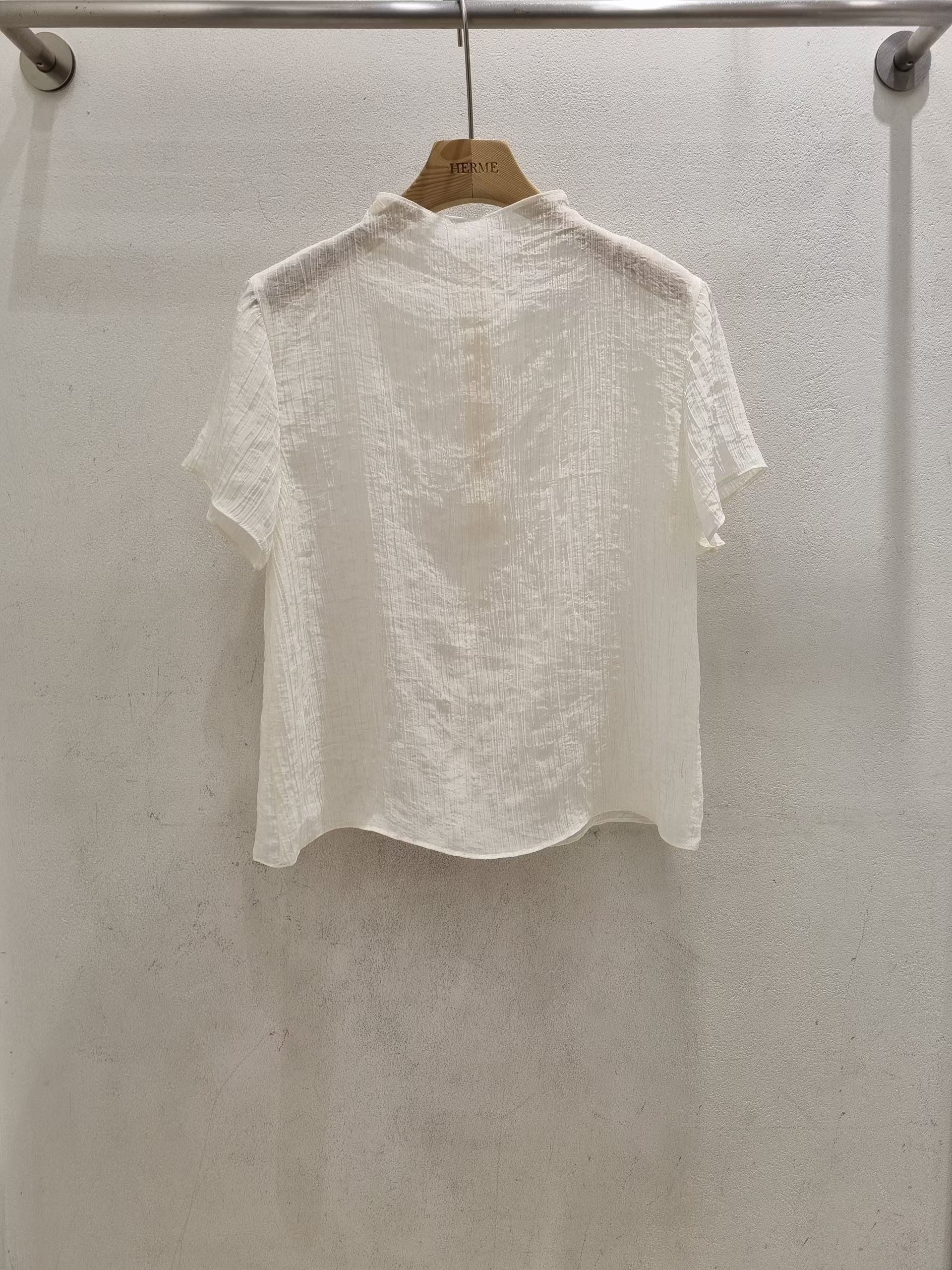 HERME韓國直郵女裝新品26春夏熱賣26夏季推薦時尚襯衫蕾絲衫HERME襯衫/蕾絲衫圖色1