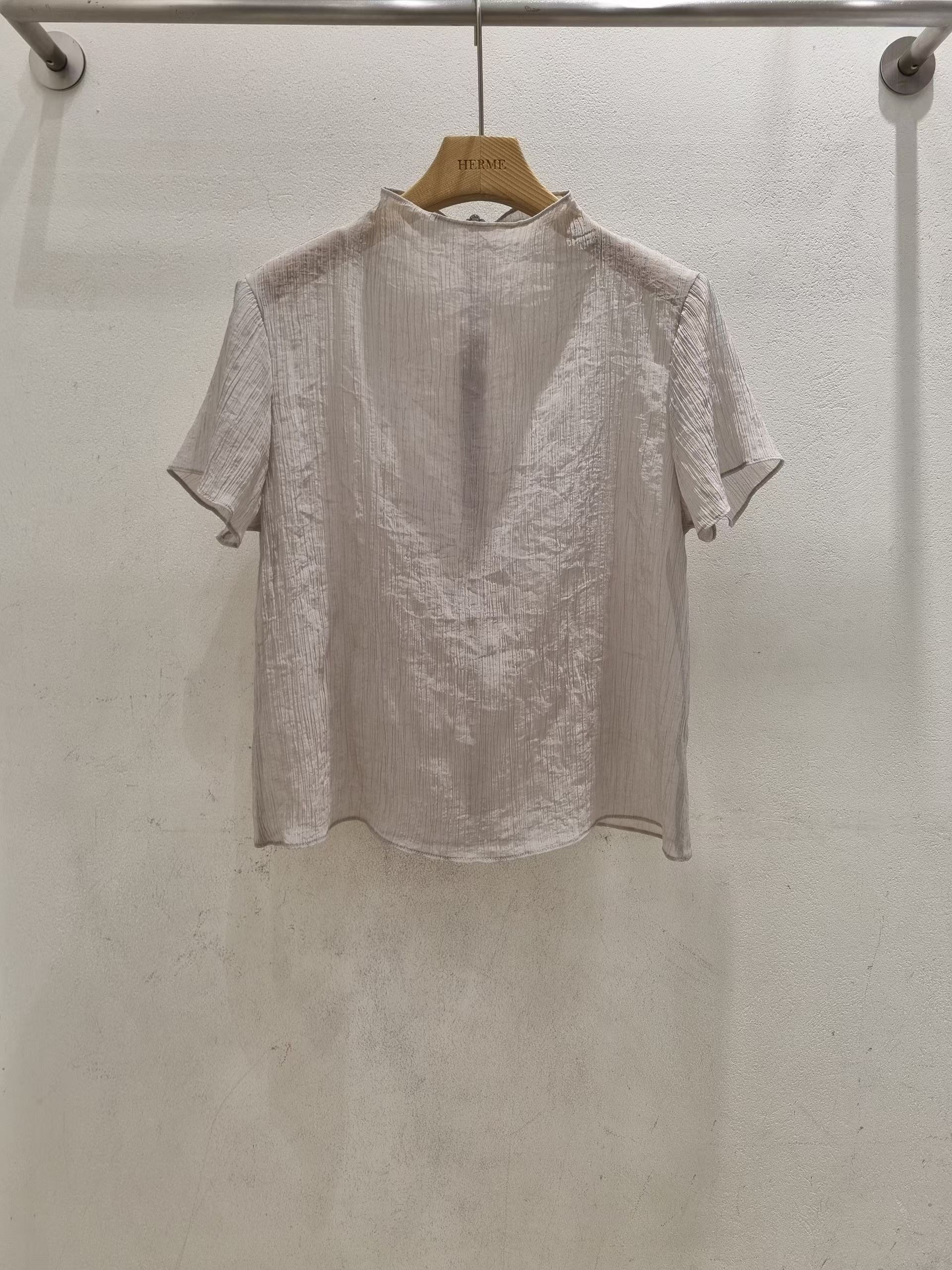 HERME韓國直郵女裝新品26春夏熱賣26夏季推薦時尚襯衫蕾絲衫HERME襯衫/蕾絲衫圖色2