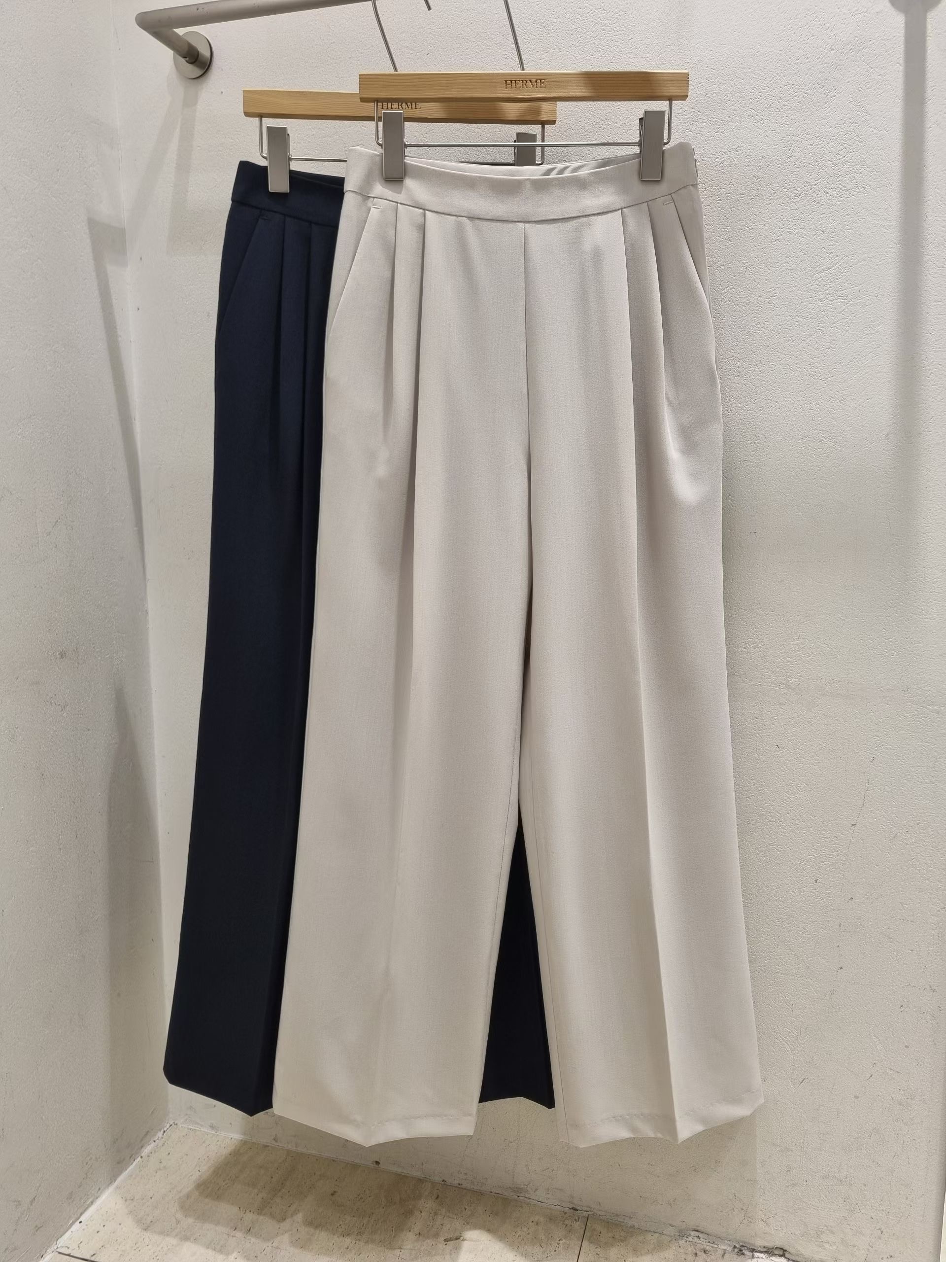 HERME韓國直郵女裝新款26夏季26春夏人氣推薦職業熱賣休閑褲HERME休閑褲