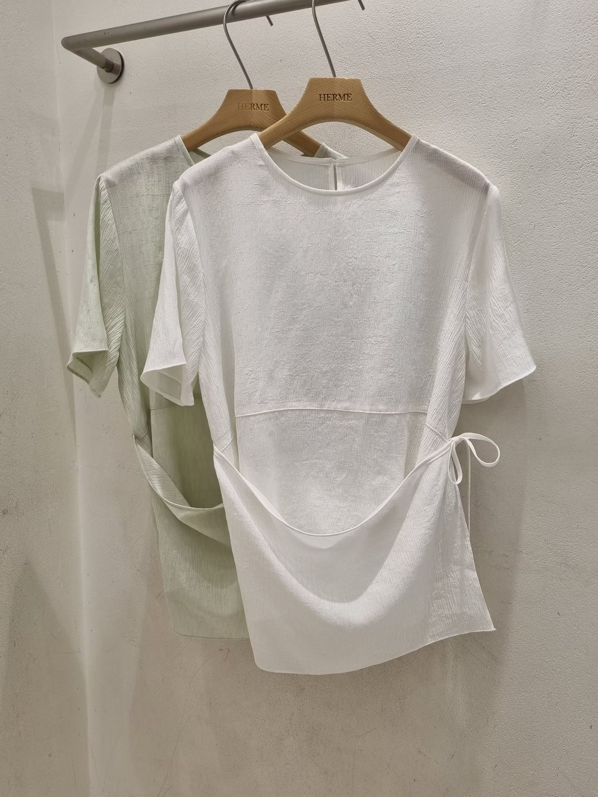 HERME韓國直郵實拍女裝新品26夏季推薦休閑時尚襯衫蕾絲衫HERME襯衫/蕾絲衫