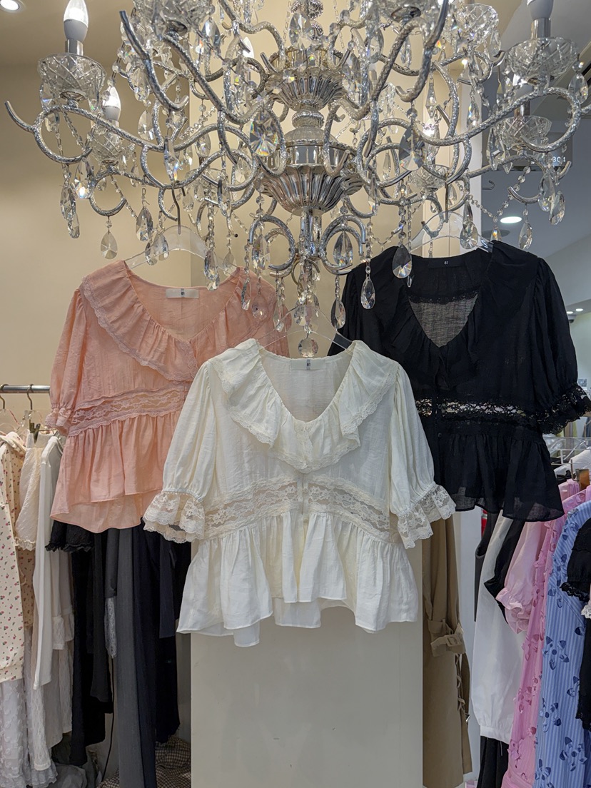 81 MARKET-L韓國東大門代購女裝新品職業人氣襯衫蕾絲衫81 MARKET-L襯衫/蕾絲衫