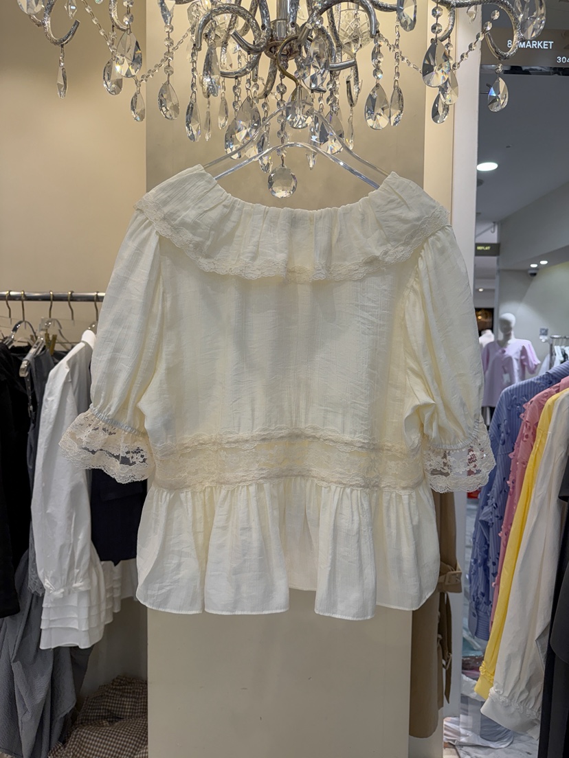 81 MARKET-L韓國東大門代購女裝新品職業人氣襯衫蕾絲衫81 MARKET-L襯衫/蕾絲衫
