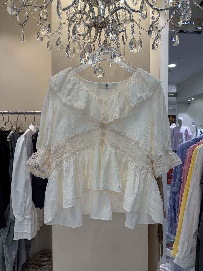 81 MARKET-L韓國東大門代購女裝新品職業人氣襯衫蕾絲衫81 MARKET-L襯衫/蕾絲衫圖色1