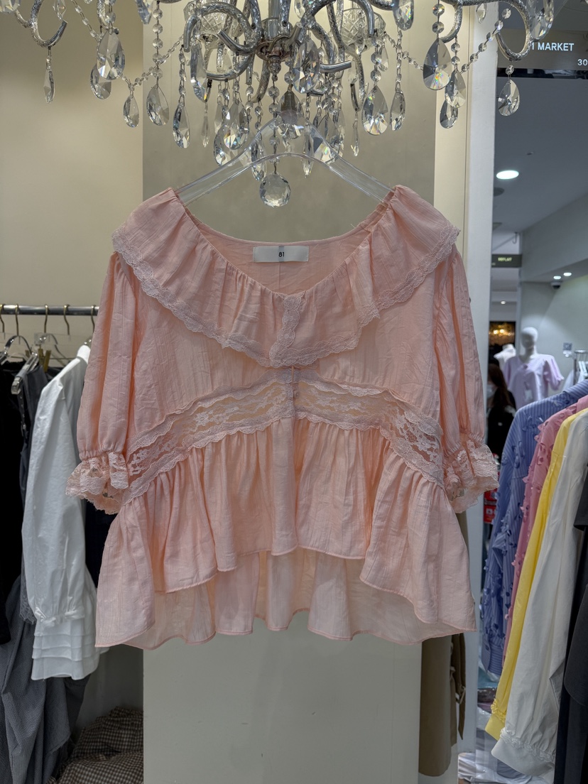 81 MARKET-L韓國東大門代購女裝新品職業人氣襯衫蕾絲衫81 MARKET-L襯衫/蕾絲衫圖色2