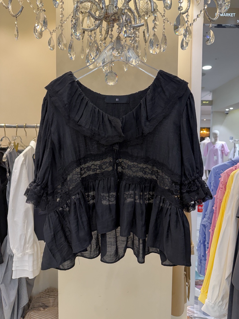 81 MARKET-L韓國東大門代購女裝新品職業人氣襯衫蕾絲衫81 MARKET-L襯衫/蕾絲衫圖色3