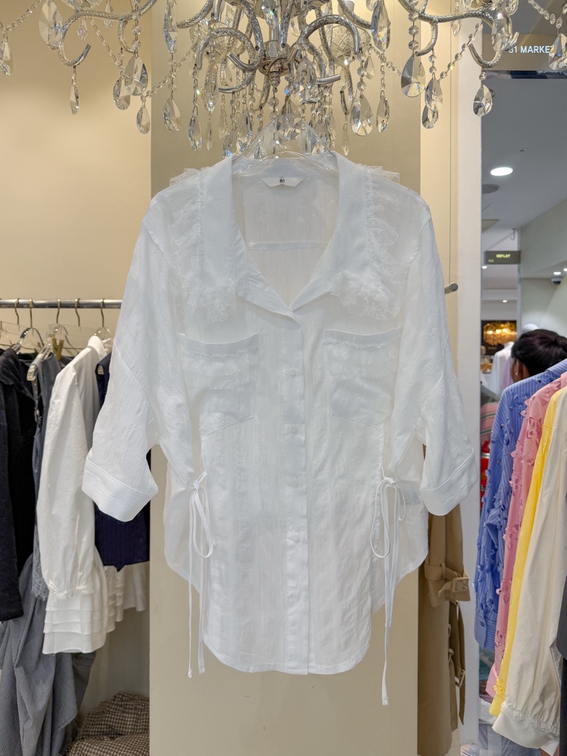 81 MARKET-L韓國直郵女裝新品26夏季推薦職業襯衫蕾絲衫81 MARKET-L襯衫/蕾絲衫圖色2
