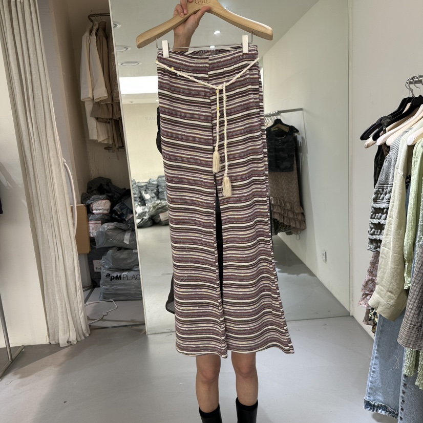VAULT韓國直郵女裝新款26春夏休閑熱賣26夏季休閑褲含腰繩VAULT休閑褲圖色1