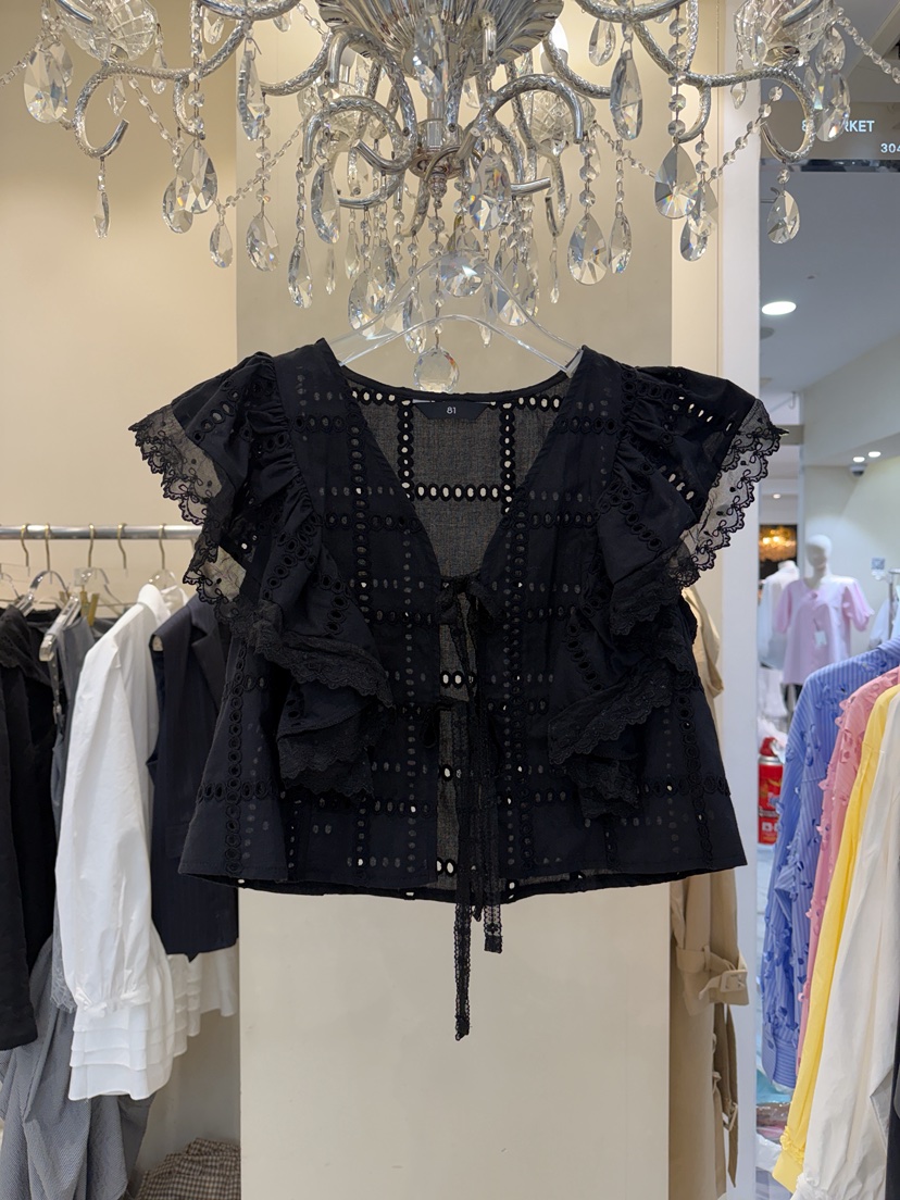 81 MARKET-L韓國直郵實拍女裝新款26春夏時尚26夏季馬甲81 MARKET-L馬甲圖色2