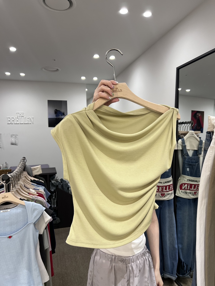 BRELLIN韓國直郵女士新品熱賣推薦職業26春夏吊帶背心不對稱BRELLIN吊帶/背心圖色2