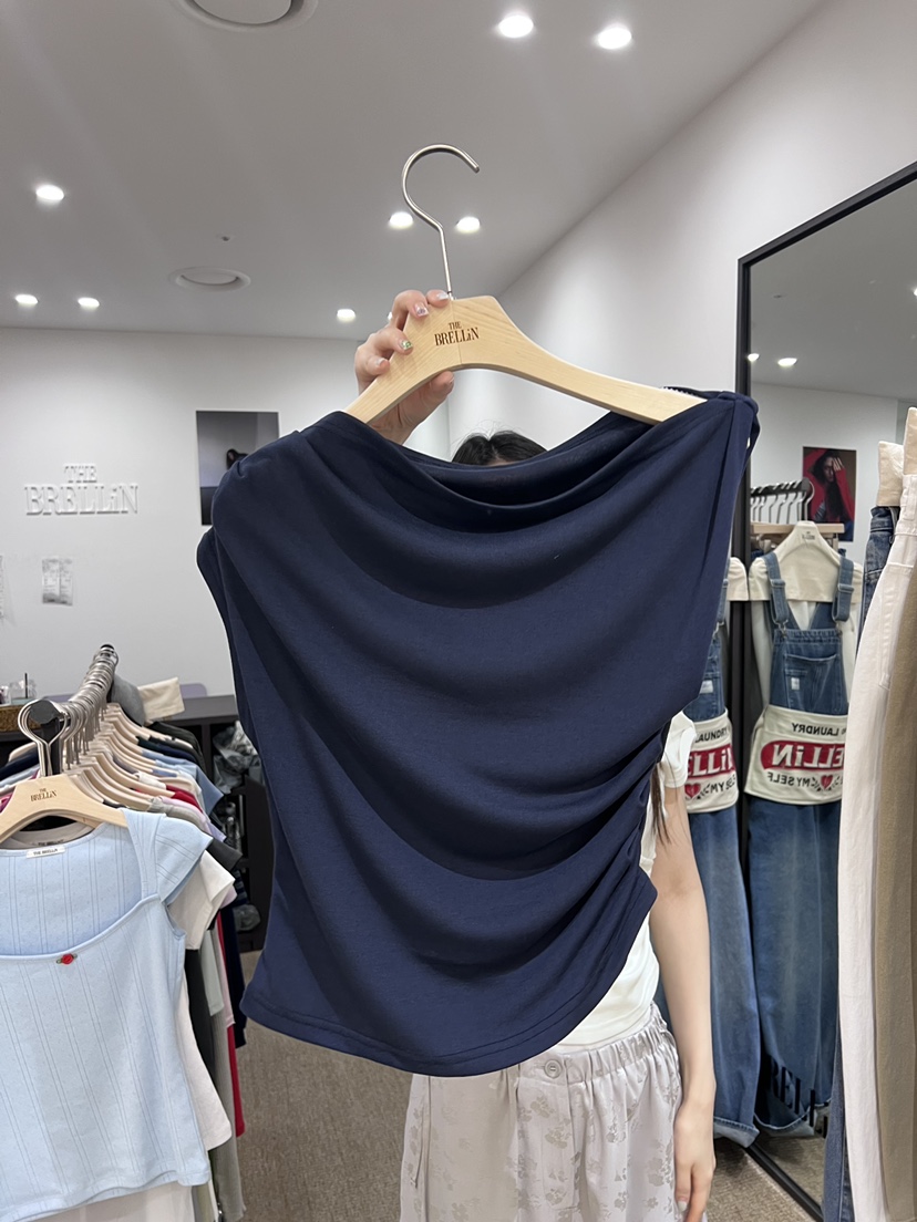 BRELLIN韓國直郵女士新品熱賣推薦職業26春夏吊帶背心不對稱BRELLIN吊帶/背心圖色3