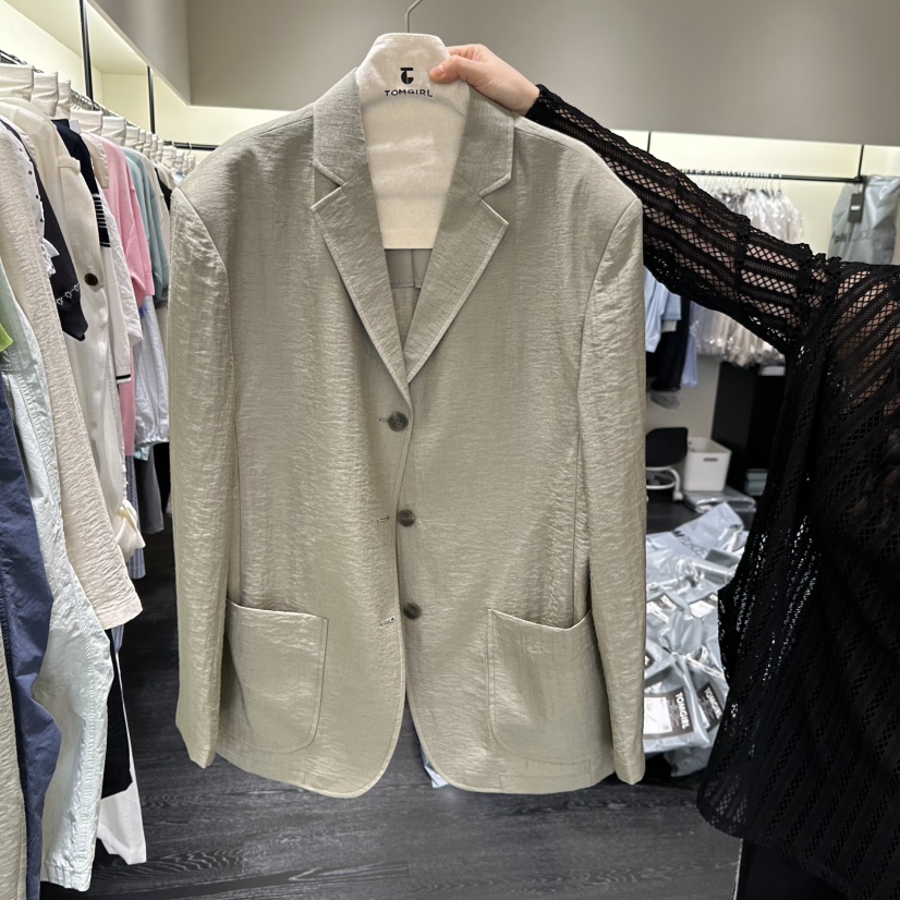 TOMGIRL東大門實拍韓國女裝新品26夏季人氣推薦時尚休閑夾克TOMGIRL夾克圖色1