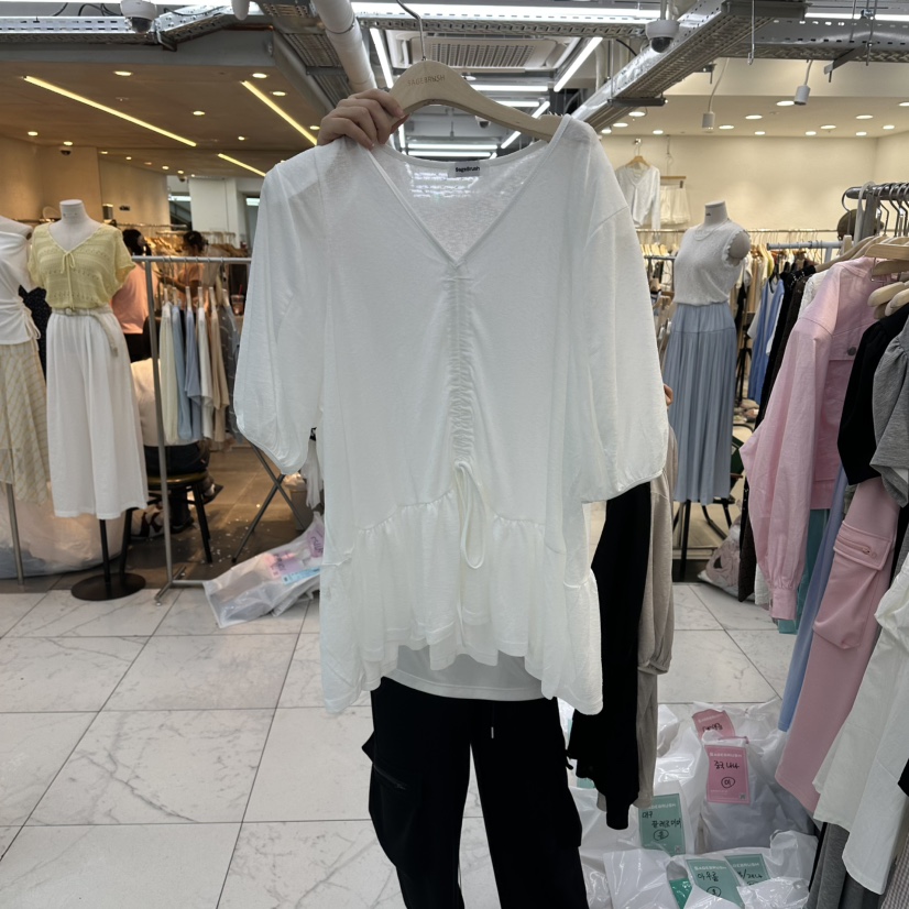 SAGE BRUSH韓國東大門代購女裝新品時尚26春夏人氣推薦T恤SAGE BRUSHT恤圖色1