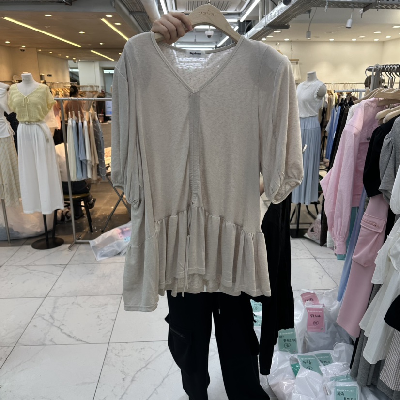 SAGE BRUSH韓國東大門代購女裝新品時尚26春夏人氣推薦T恤SAGE BRUSHT恤圖色2