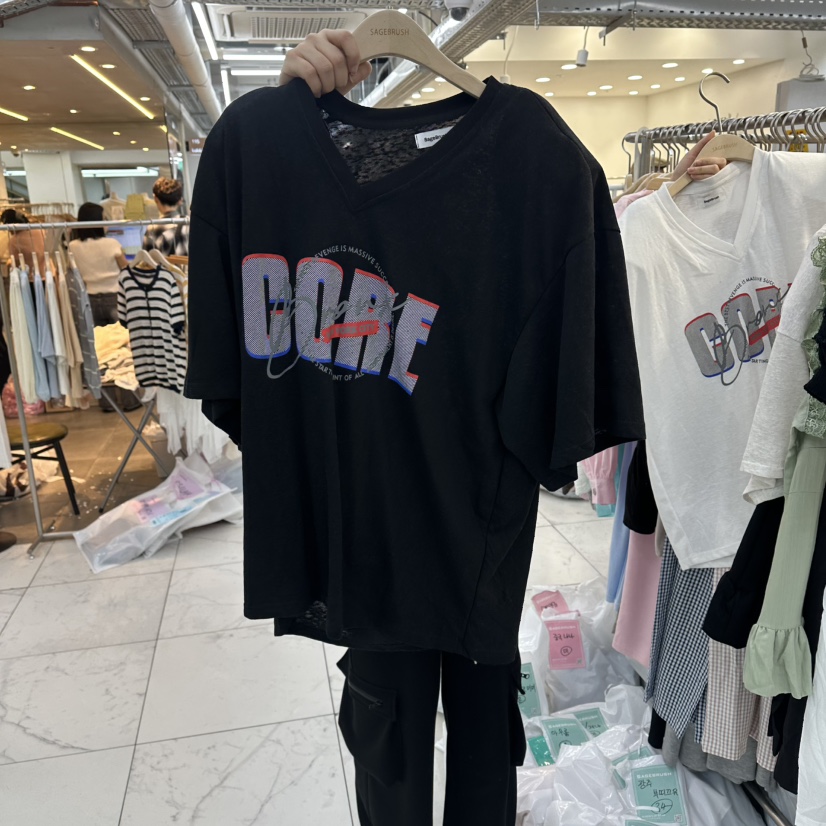 SAGE BRUSH韓國東大門代購女士新款休閑人氣26夏季26春夏T恤SAGE BRUSHT恤圖色3