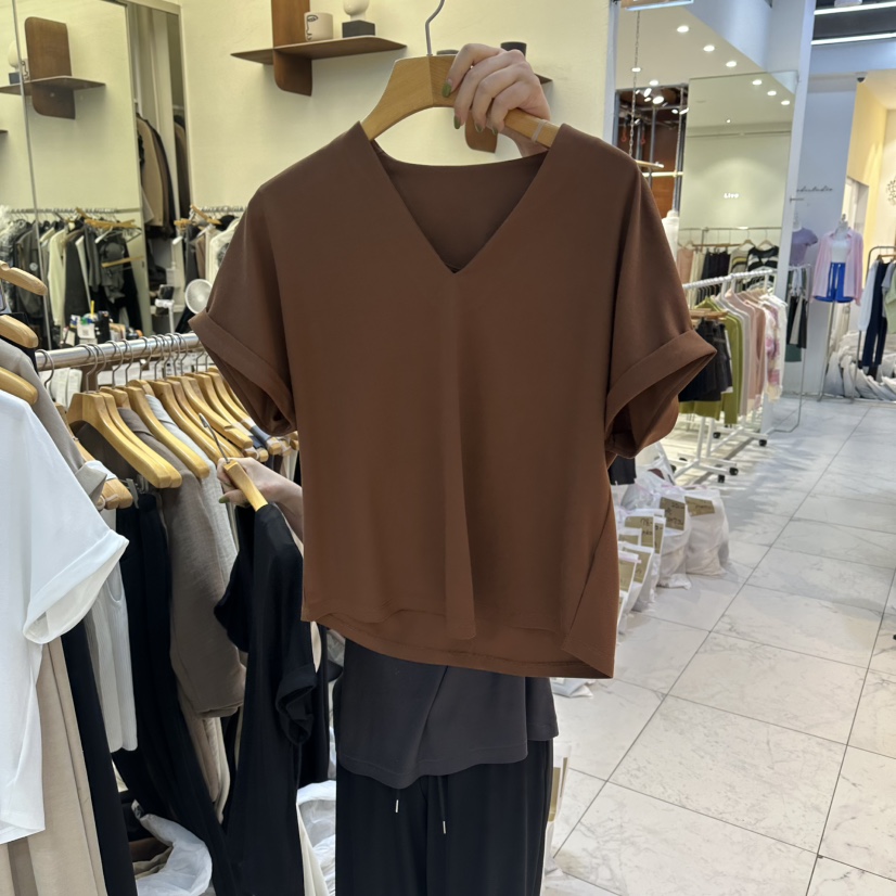 SANS東大門實拍韓國女裝新品熱賣休閑人氣26春夏推薦職業T恤SANST恤圖色3