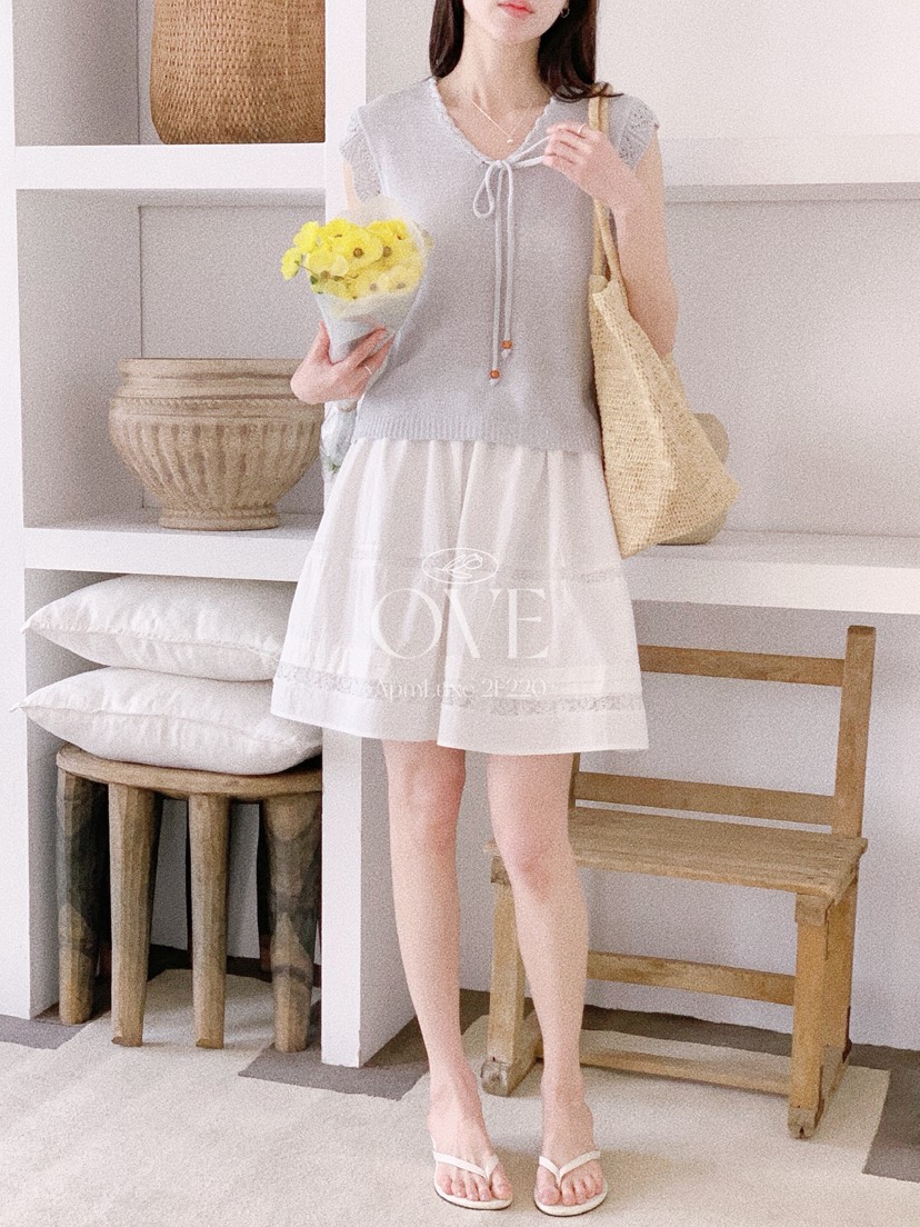 OVE韓國直郵女裝新款推薦26夏季26春夏休閑時尚半身裙中短裙OVE半身裙/中短裙