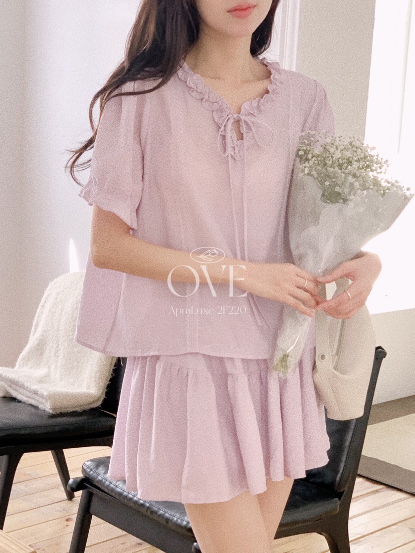 OVE東大門實拍韓國女裝新品推薦26春夏熱賣套裝不含腰帶套裝OVE套裝