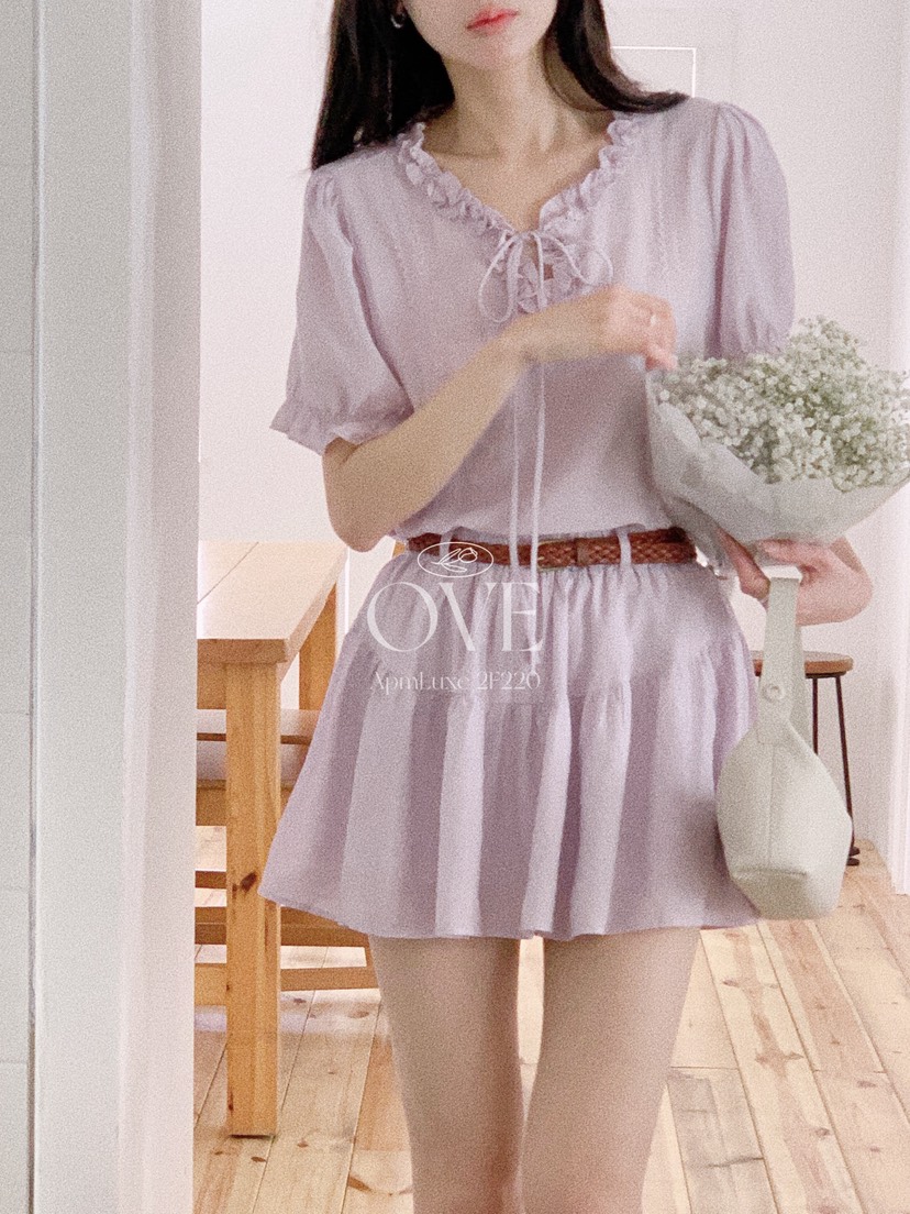 OVE東大門實拍韓國女裝新品推薦26春夏熱賣套裝不含腰帶套裝OVE套裝