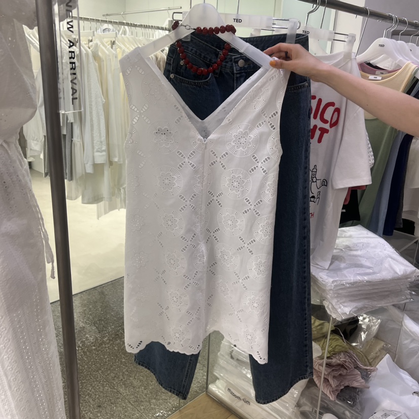 TED韓國直郵女士新品休閑熱賣推薦26夏季職業26春夏連衣裙刺繡TED連衣裙