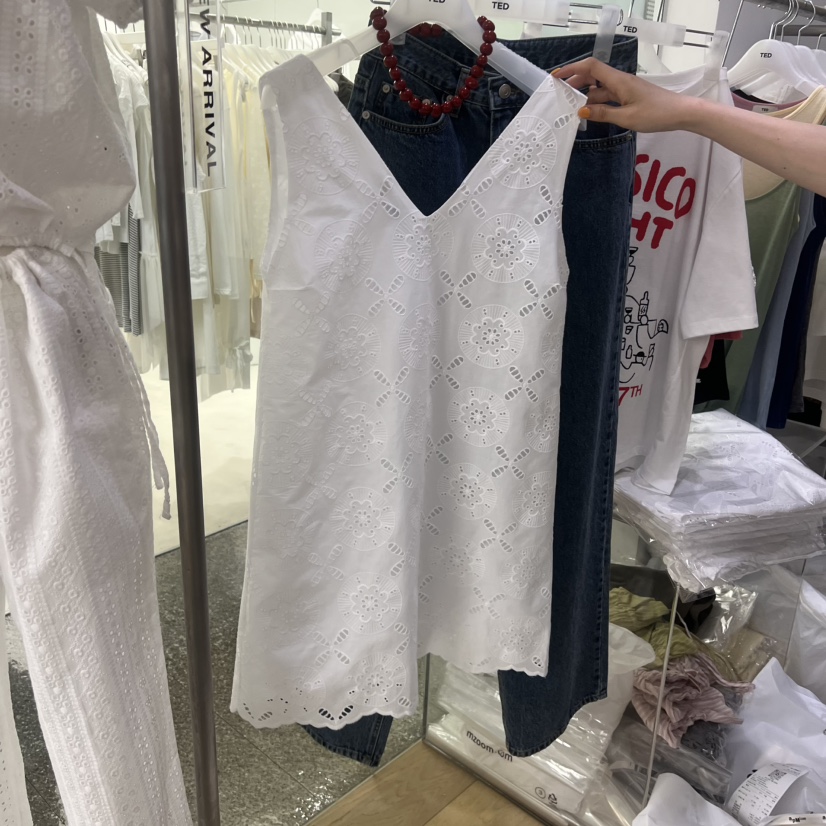 TED韓國直郵女士新品休閑熱賣推薦26夏季職業26春夏連衣裙刺繡TED連衣裙圖色1