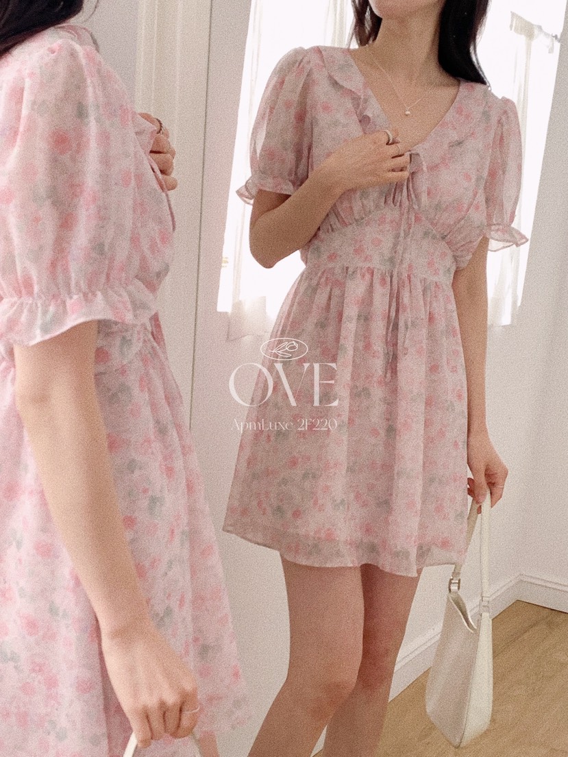 OVE韓國代購女士新品休閑26春夏人氣熱賣26夏季職業連衣裙OVE連衣裙